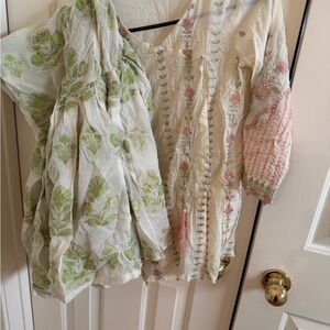 Maria B designer Floral Embroidered Kids Casual Dress size 8/10.